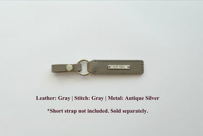 DIDIM Personalized Leather Name Tag