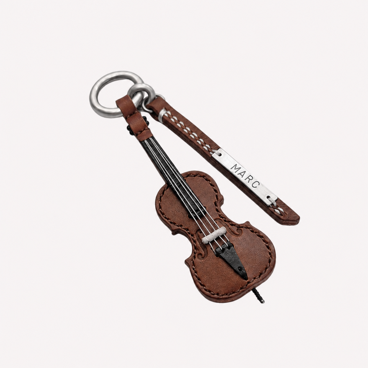Cello Leather Keychain