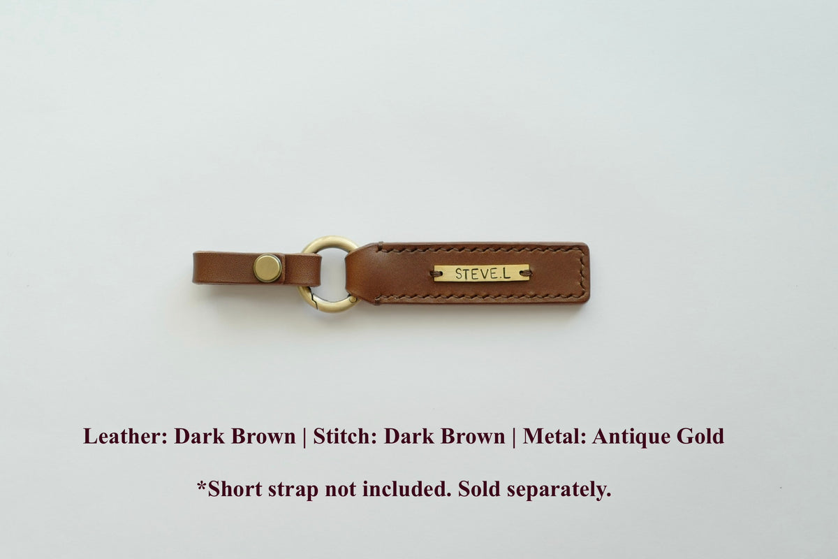 DIDIM Personalized Leather Name Tag