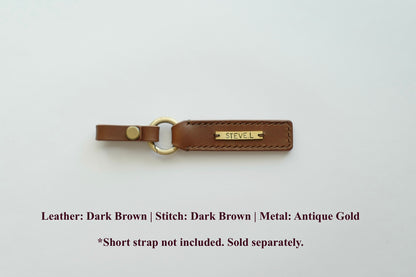 DIDIM Personalized Leather Name Tag