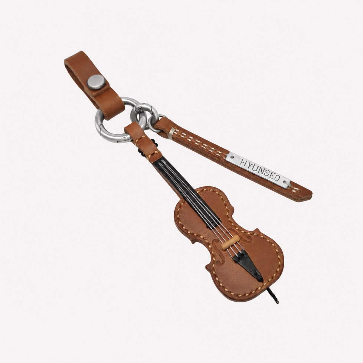 Cello Leather Keychain