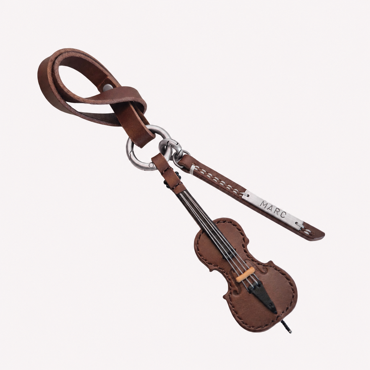 Cello Leather Keychain