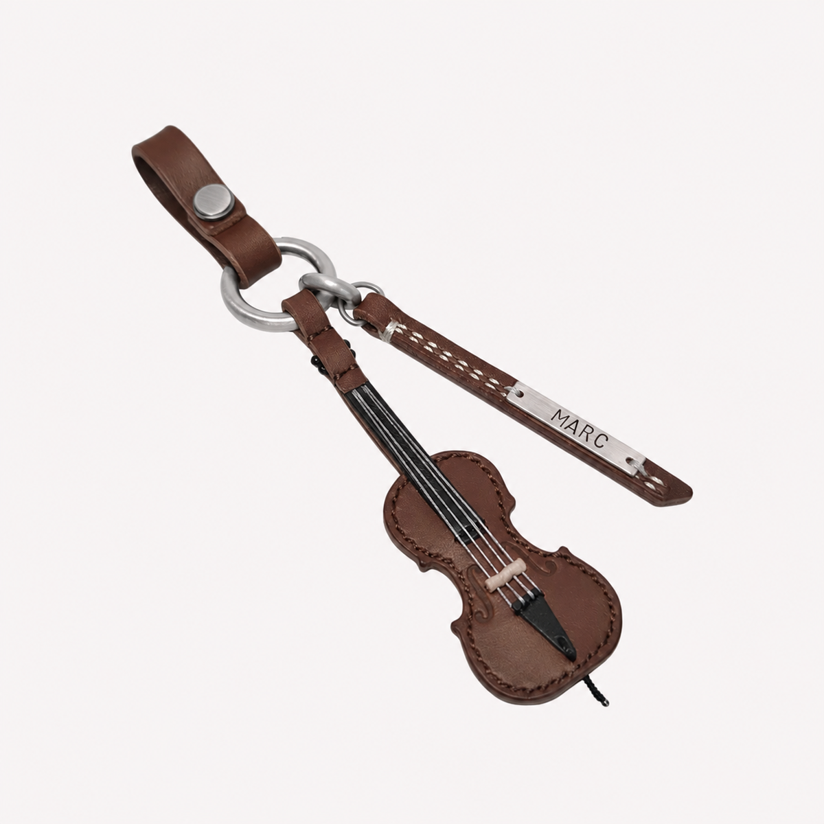 Cello Leather Keychain