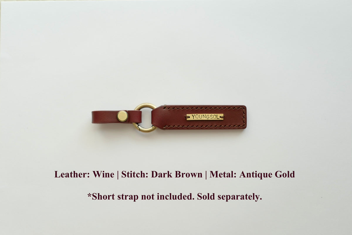 DIDIM Personalized Leather Name Tag