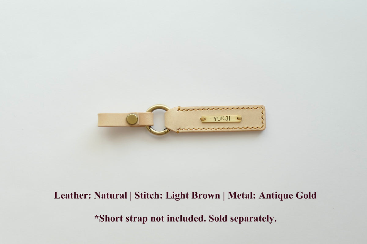 DIDIM Personalized Leather Name Tag