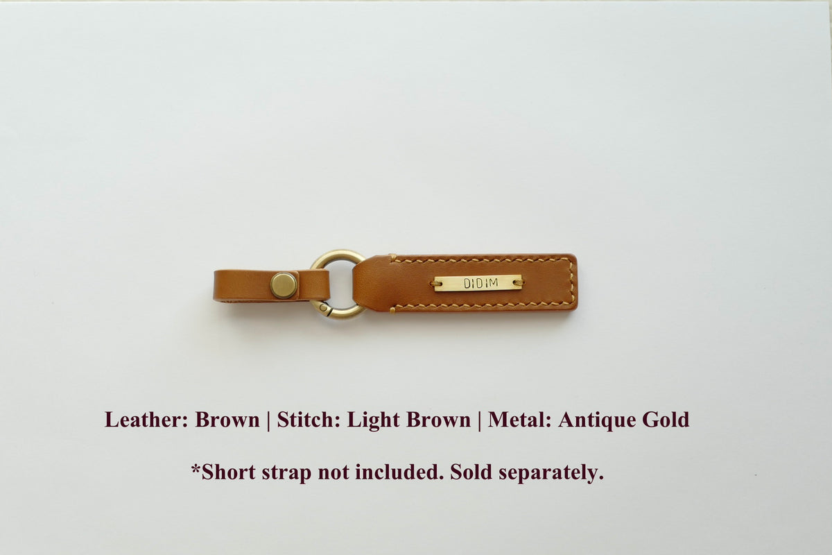 DIDIM Personalized Leather Name Tag