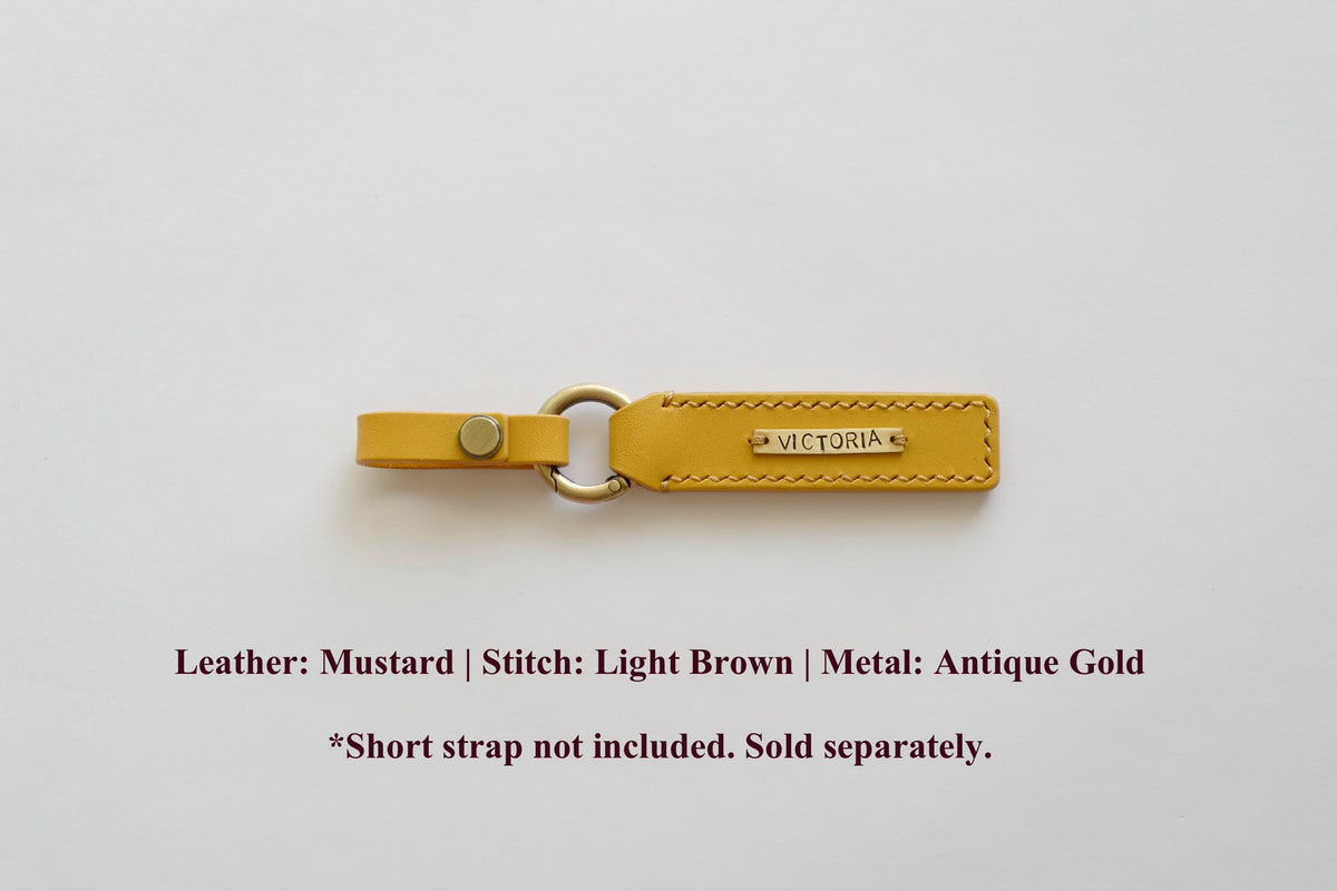 DIDIM Personalized Leather Name Tag