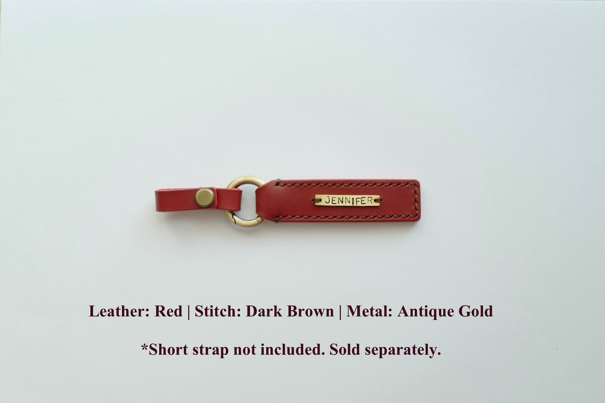 DIDIM Personalized Leather Name Tag