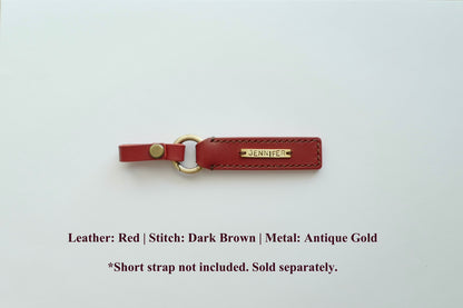 DIDIM Personalized Leather Name Tag